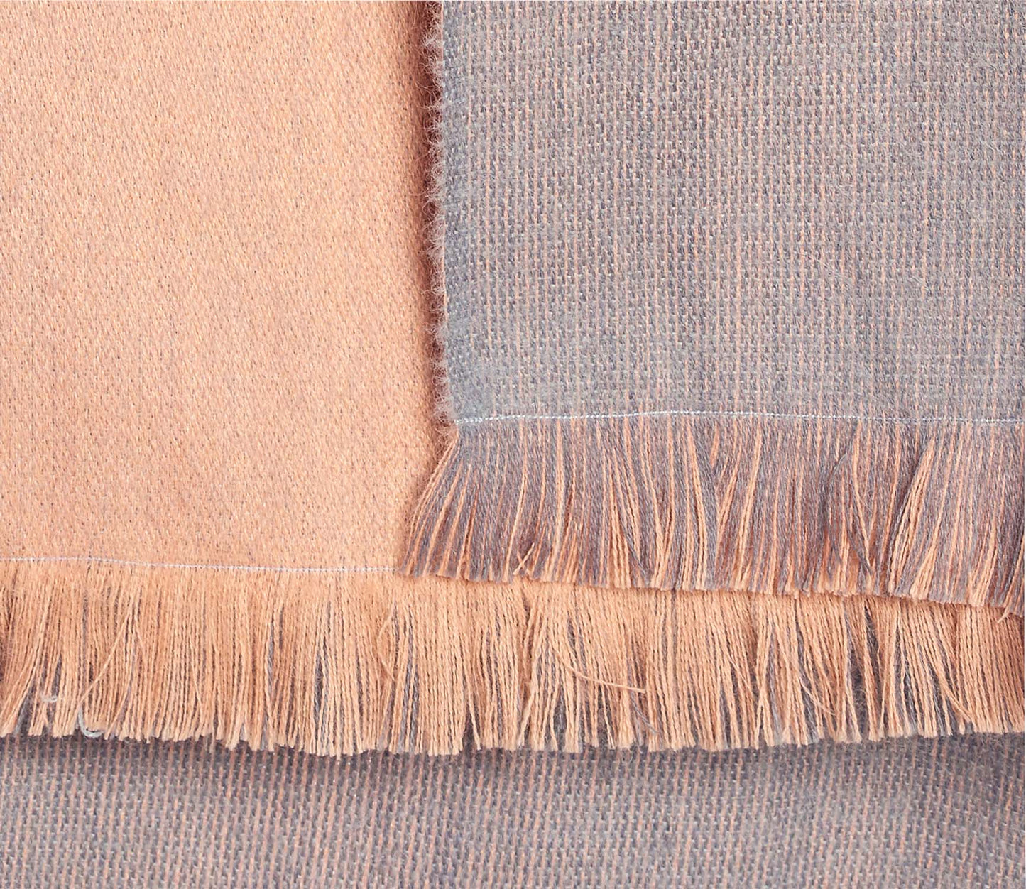 Dvipusė alpakų vilnos skraistė Dusty Coral