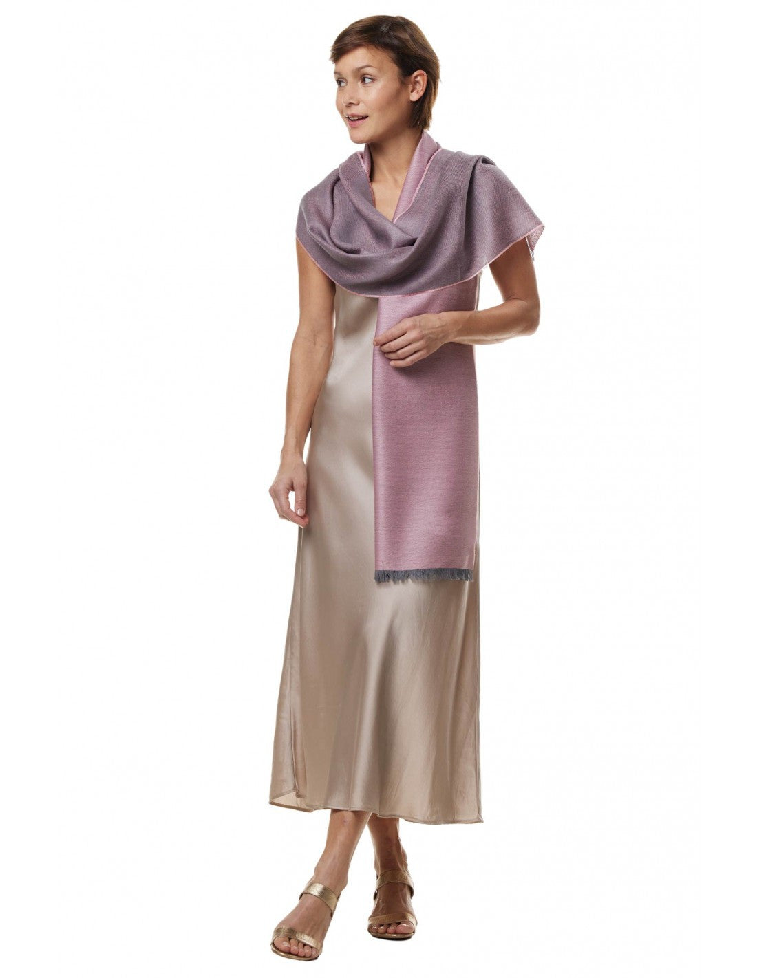 Alpakų vilnos ir šilko šalis AlpaSilk AshRose