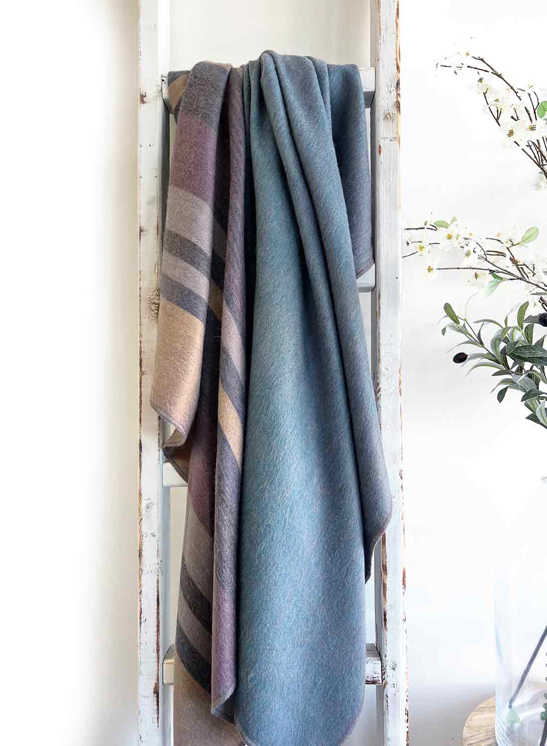 Alpakų vilnos pledas Jade Forest