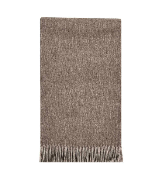 Beige Rusva alpakų vilnos šalikas