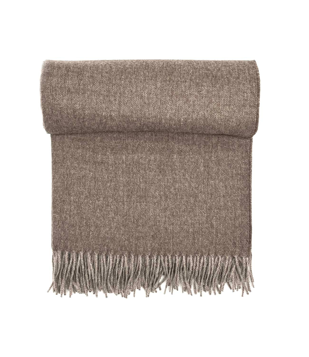 Hazelnut alpakų vilnos šalikas