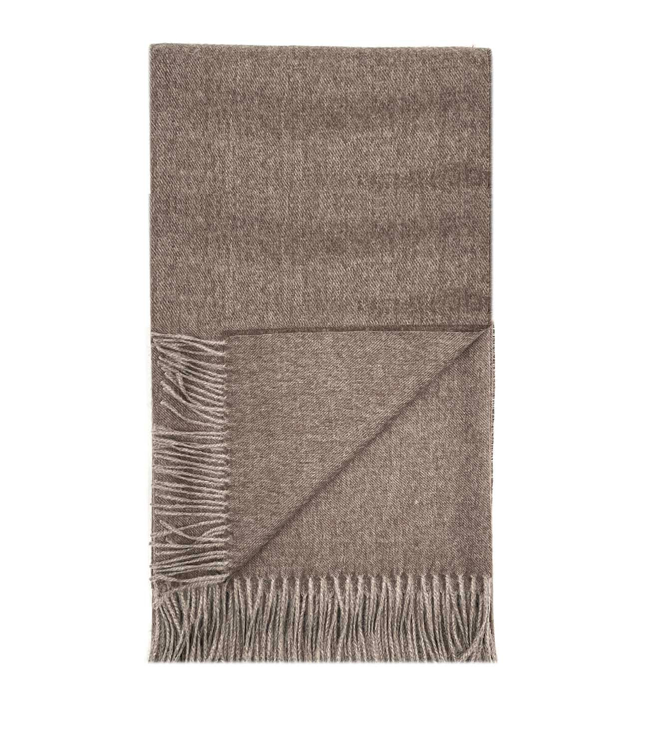 Hazelnut alpakų vilnos šalikas