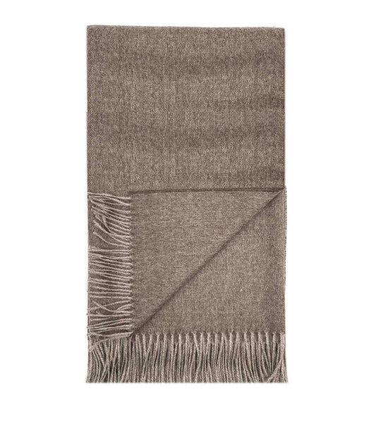 Hazelnut alpakų vilnos šalikas