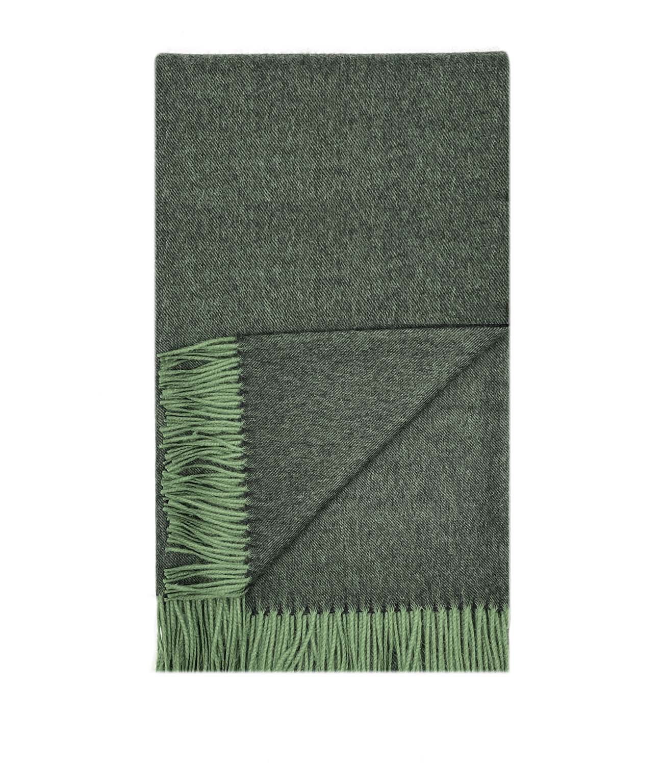 Alpakų jauniklių vilnos pledas Pistachio