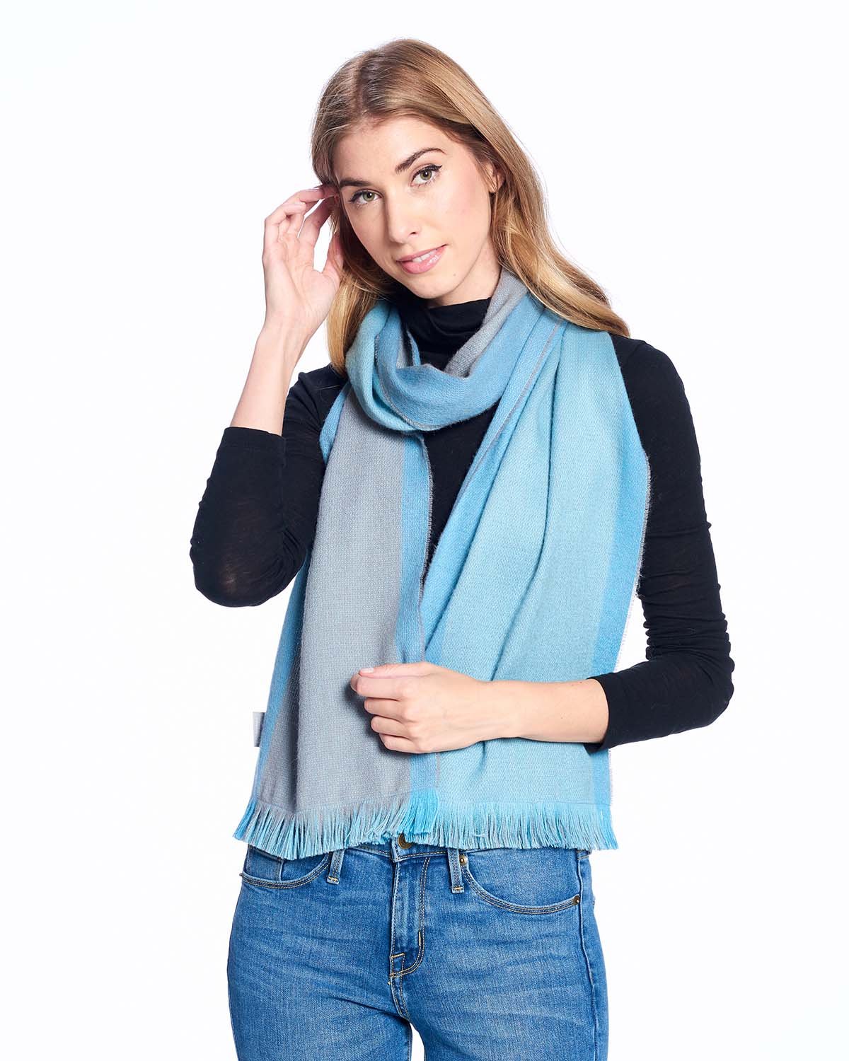 Dvipusis alpakų vilnos šalikas Wet Weather