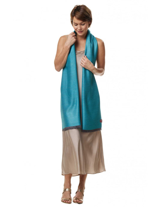 Alpakų vilnos ir šilko šalis AlpaSilk Turquoise