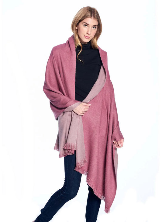 Dvipusė alpakų vilnos skraistė Renaissance Rose