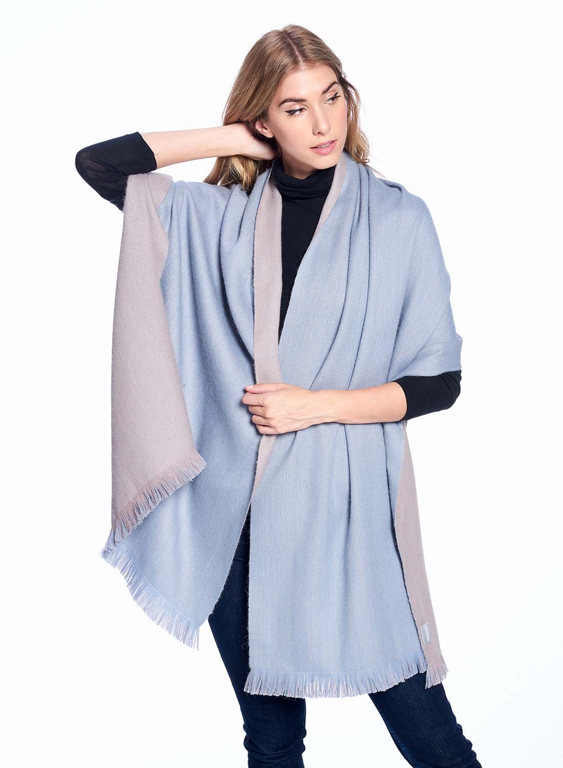 Dvipusė alpakų vilnos skraistė Sediment