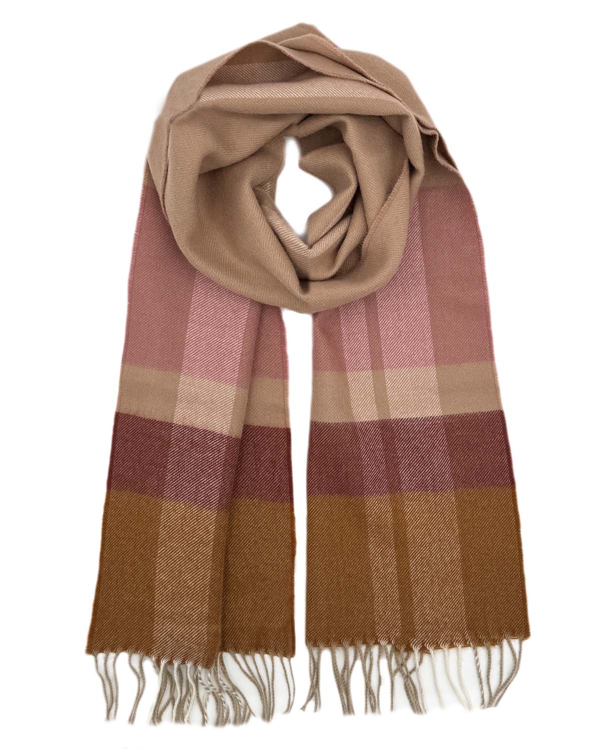 Mocha alpakų vilnos šalikas